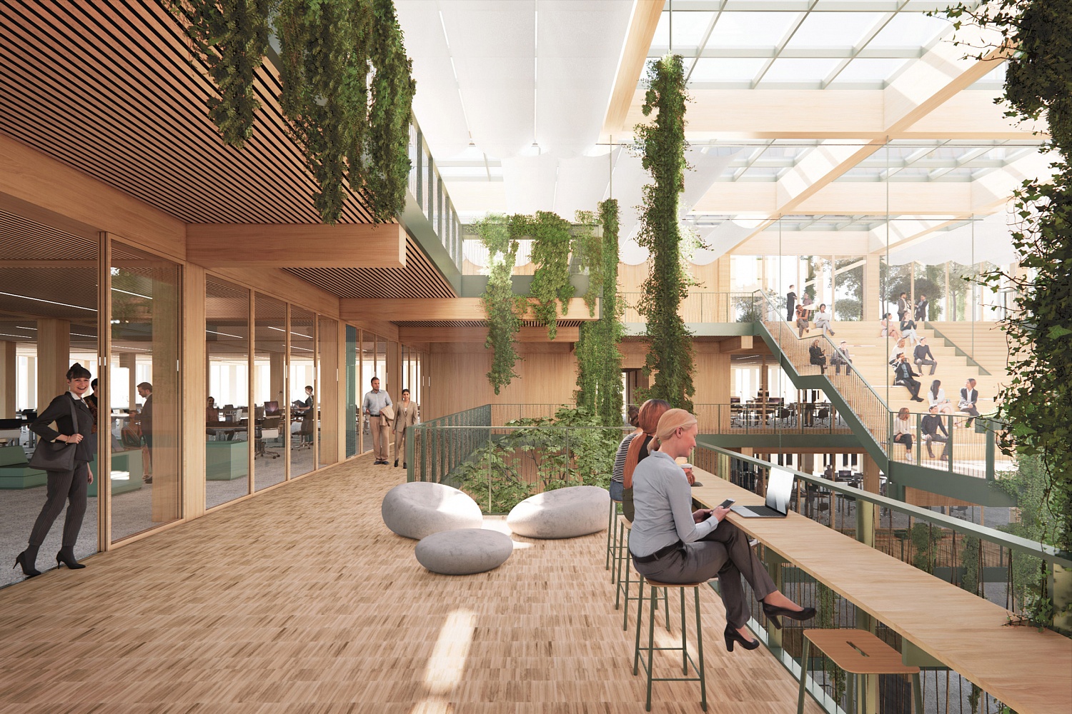 В Финляндии построят новое здание администрации, которое будет практически целиком состоять из дерева