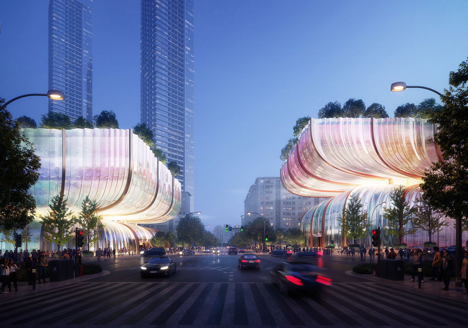 Heatherwick Studio рассказали о проекте торгового центра с волнистым стеклом в Сеуле