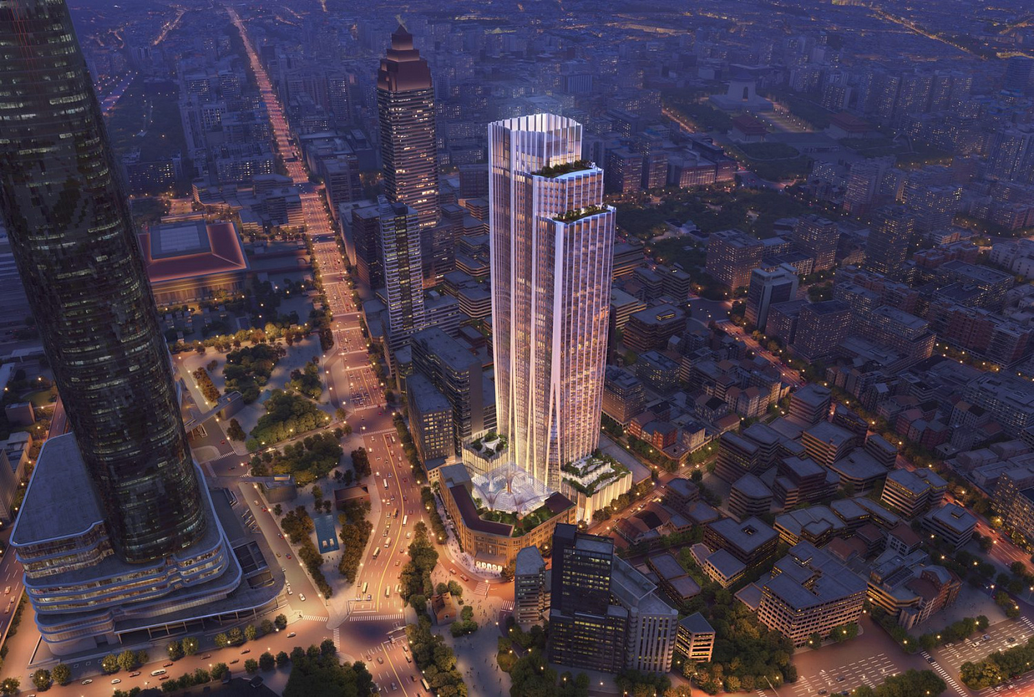 Орхидея из стали и стекла: Zaha Hadid Architects показала небоскрёб для Тайбэя
