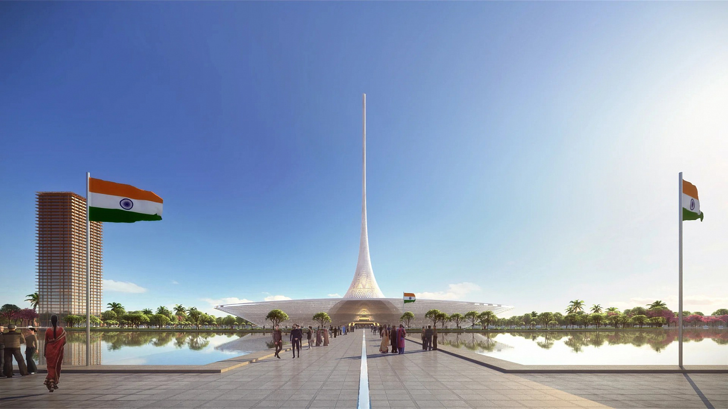 Правительственный комплекс Амаравати (Индия) по проекту Foster + Partners